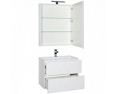 Комплект мебели для ванной Aquanet Алвита 70 184620 подвесной Белый