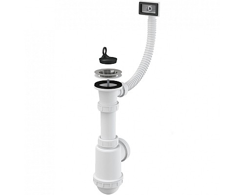 Сифон для кухонной мойки Alcaplast A444-DN50/40 Белый