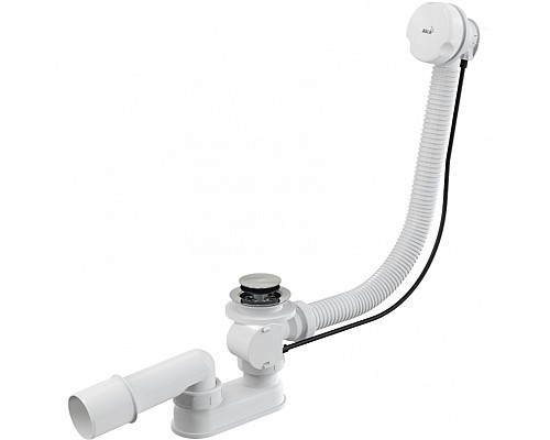 Слив-перелив Alcaplast A51B-80 полуавтомат Белый Хром