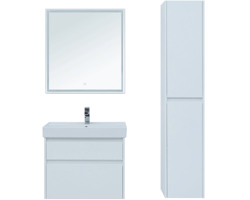 Зеркало Aquanet Nova Lite 75 с подсветкой Белое