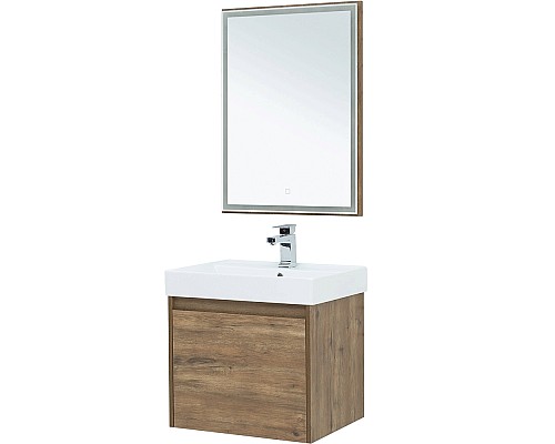 Комплект мебели для ванной Aquanet Nova Lite 60 254215 подвесной Дуб рустикальный