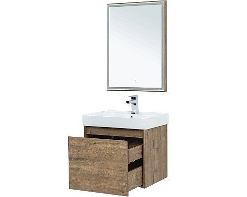 Комплект мебели для ванной Aquanet Nova Lite 60 254215 подвесной Дуб рустикальный