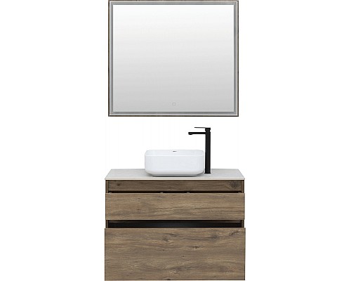 Зеркало Aquanet Nova Lite 90 249516 с подсветкой Дуб рустикальный