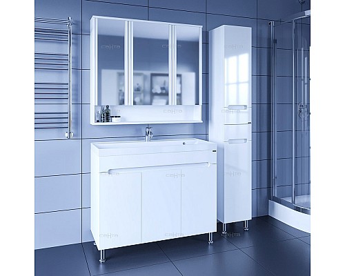 Тумба под раковину СанТа Лондон 100 224019 Белая