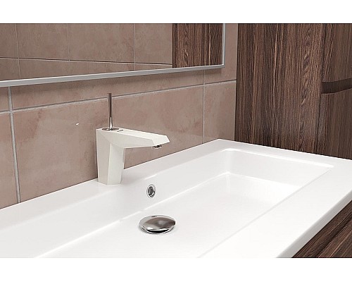 Смеситель для раковины Shouder Tiffany 0210208 Слоновая кость Хром