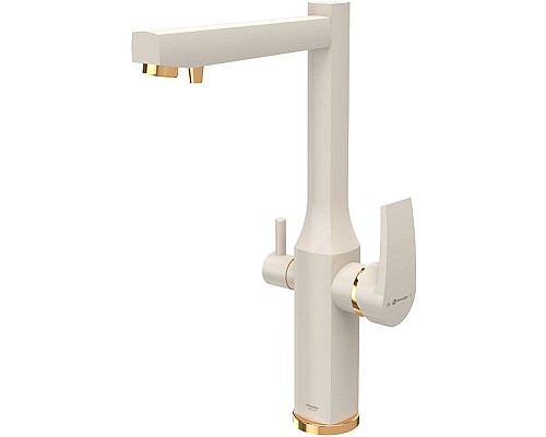 Смеситель для кухни Shouder Unique Plus 0180816 Слоновая кость Золото