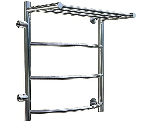 Водяной полотенцесушитель Тругор Приоритет 1 П ПМ L 60x50 с полкой Хром