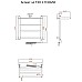 Электрический полотенцесушитель Тругор Аспект 1 элТЭН 60x50 с полкой Хром