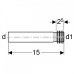 Выпускной патрубок для писсуара Geberit 152.489.16.1 Черный