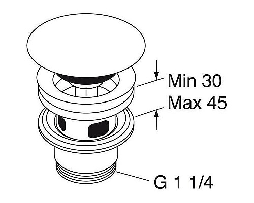 Донный клапан Villeroy&Boch 68080001 Альпийский белый