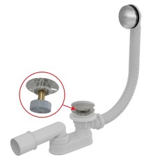 Слив-перелив Alcaplast Click-Clack Хром