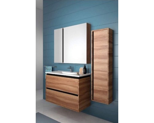 Зеркальный шкаф Creavit Verti 100 VE1100.00.VV с подсветкой Орех