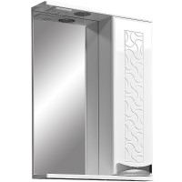 Зеркало со шкафом Stella Polar Ванда 50/С с подсветкой Белое