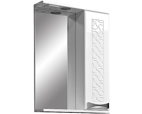 Зеркало со шкафом Stella Polar Ванда 50/С SP-00000198 с подсветкой Белое