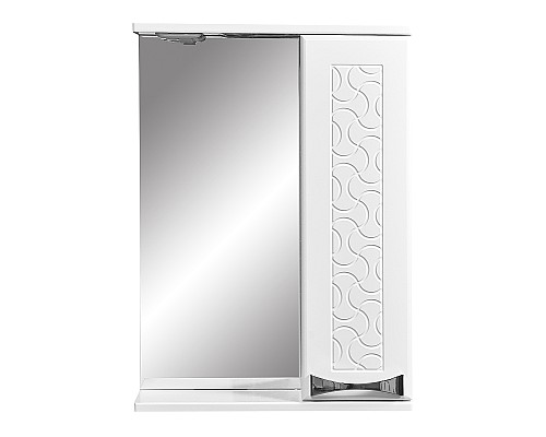 Зеркало со шкафом Stella Polar Ванда 50/С SP-00000198 с подсветкой Белое