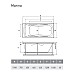 Акриловая ванна Relisan Marina 170x75 Гл000008874 без гидромассажа