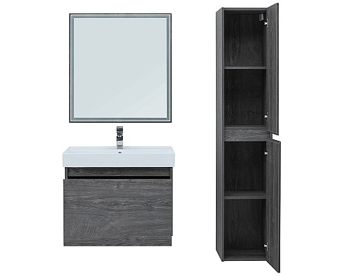 Тумба с раковиной Aquanet Nova Lite 75 245242 подвесная Дуб рошелье