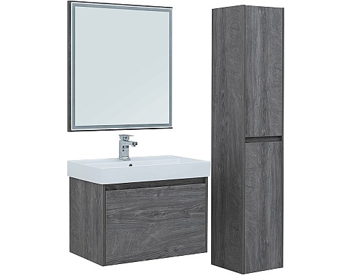 Тумба с раковиной Aquanet Nova Lite 75 245242 подвесная Дуб рошелье