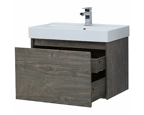 Тумба с раковиной Aquanet Nova Lite 75 245242 подвесная Дуб рошелье