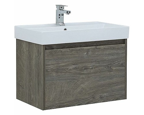 Тумба с раковиной Aquanet Nova Lite 75 245242 подвесная Дуб рошелье