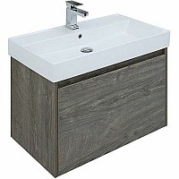 Тумба с раковиной Aquanet Nova Lite 75 245242 подвесная Дуб рошелье