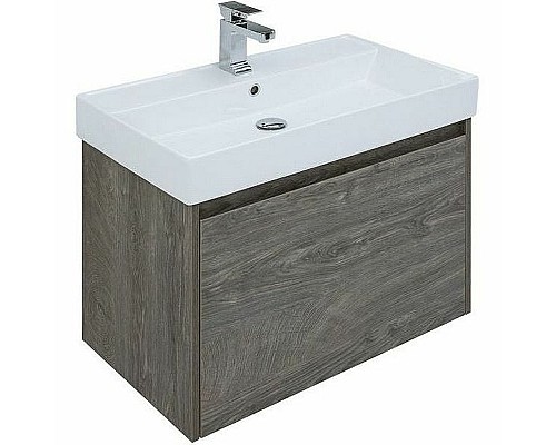 Тумба с раковиной Aquanet Nova Lite 75 245242 подвесная Дуб рошелье