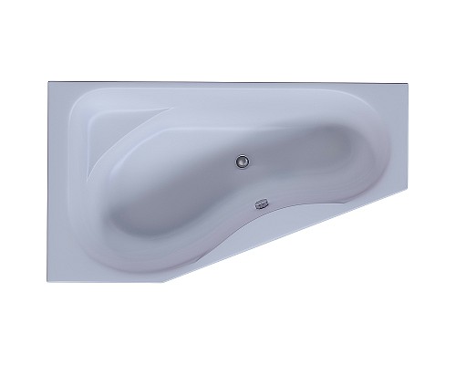 Акриловая ванна Aquatek Медея 170x95 L MED180-0000037 без гидромассажа с фронтальной панелью с каркасом (вклеенный) со слив-переливом