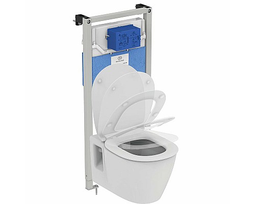Комплект унитаза с инсталляцией Ideal Standard Connect Prosys E8822301PC15 с сиденьем Микролифт без клавиши смыва