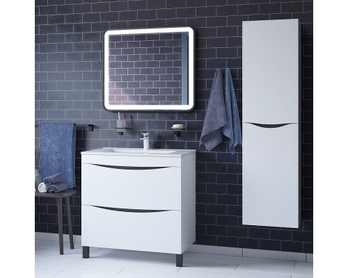 Тумба с раковиной Iddis Cloud 80 Белая