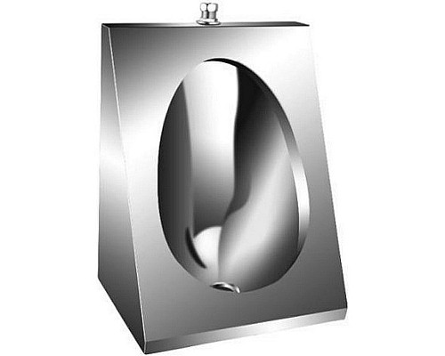 Писсуар Nofer 13006.S подвесной Матовая нержавеющая сталь