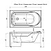 Акриловая ванна Aquanet West 130х70 205300 без гидромассажа
