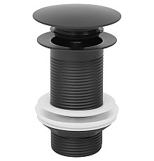 Донный клапан WellWant WWS02110B click-clack Черный матовый