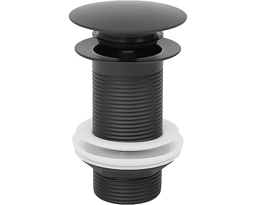 Донный клапан WellWant WWS02110B click-clack Черный матовый