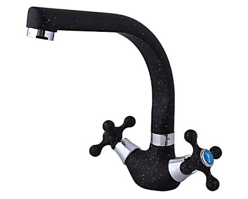 Смеситель для кухни Frap H5408 F5408-7 Черный матовый