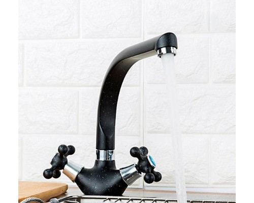 Смеситель для кухни Frap H5408 F5408-7 Черный матовый