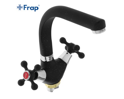 Смеситель для кухни Frap H5408 F5408-7 Черный матовый