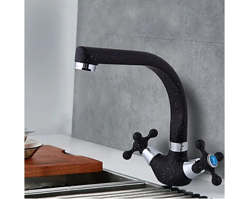 Смеситель для кухни Frap H5408 F5408-7 Черный матовый