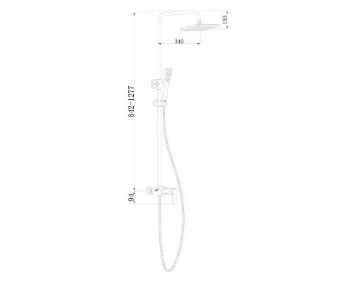 Душевая система Boch Mann Mimi BM8602 Хром