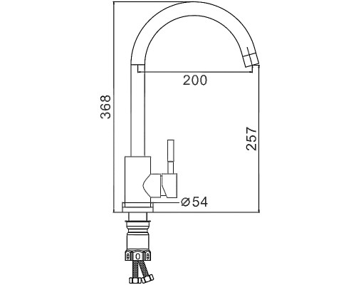 Смеситель для кухни Frap H899 F40899-3 Песочный