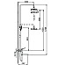 Душевая система Frap H58 F2458 Белая Хром