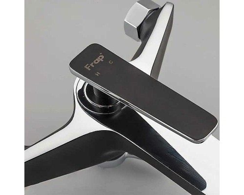 Смеситель для ванны Frap H57 F3257 Черный матовый Хром