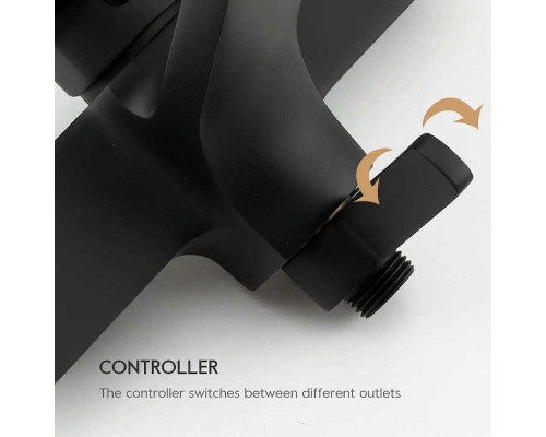 Смеситель для ванны Frap H62 F3262 Черный матовый