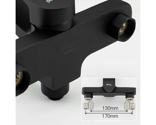 Смеситель для ванны Frap H62 F3262 Черный матовый