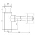 Сифон для раковины Frap F82-5 Нержавеющая сталь
