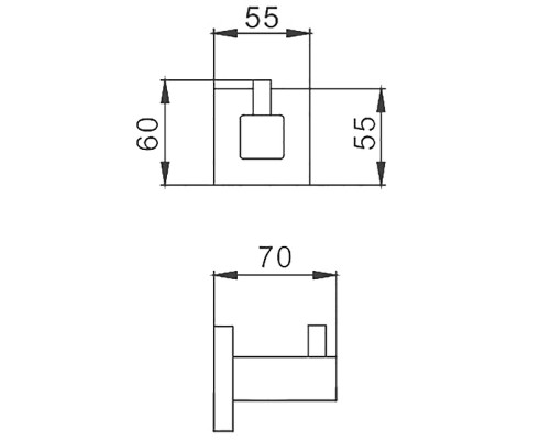 Крючок Frap F303 F30305 Сатин