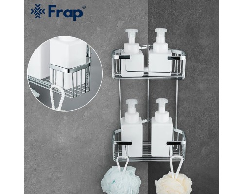 Полка корзина Frap угловая Хром