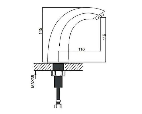 Смеситель для раковины Gappo G517 Хром