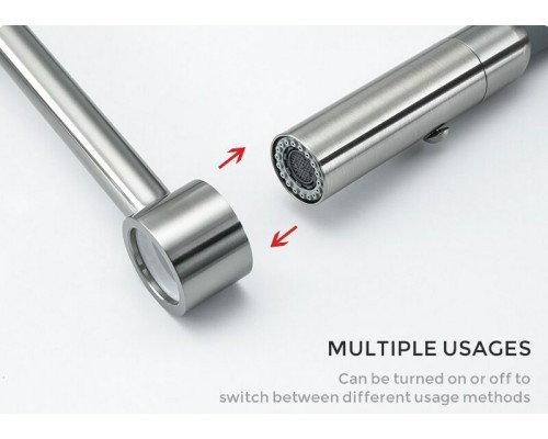 Смеситель для кухни Gappo G4398-55 Нержавеющая сталь Серый