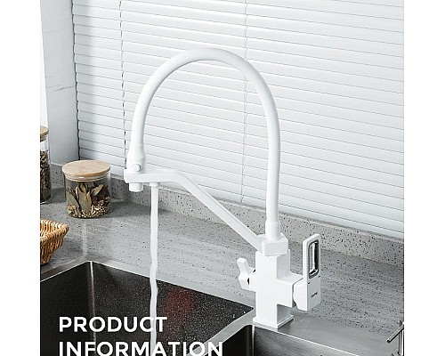 Смеситель для кухни Gappo G17-8 G4317-8 Белый