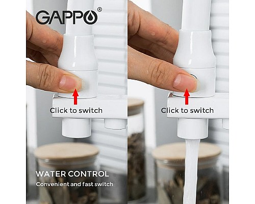 Смеситель для кухни Gappo G17-8 G4317-8 Белый